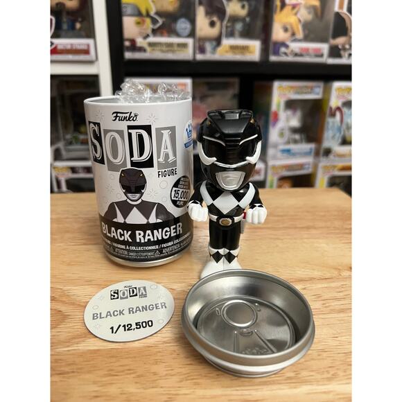 EXCLUSIVE LIMITED EDITION Black Ranger Funko Soda Power Rangers Shop LE Morphin - Picture 1 of 2